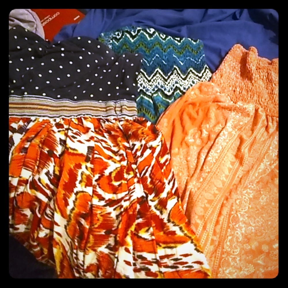 Bundle of 3 strapless sundresses